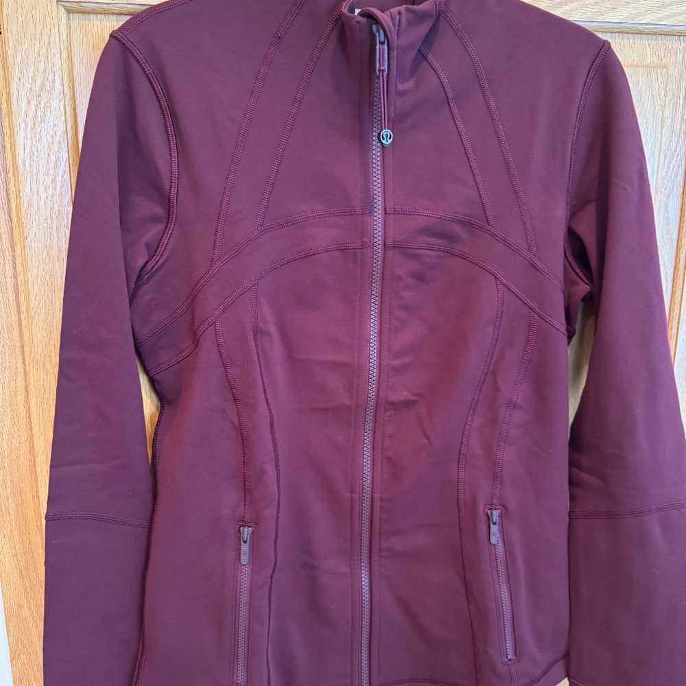 Burgundy Size 8 Lululemon Define Jacket Nulu